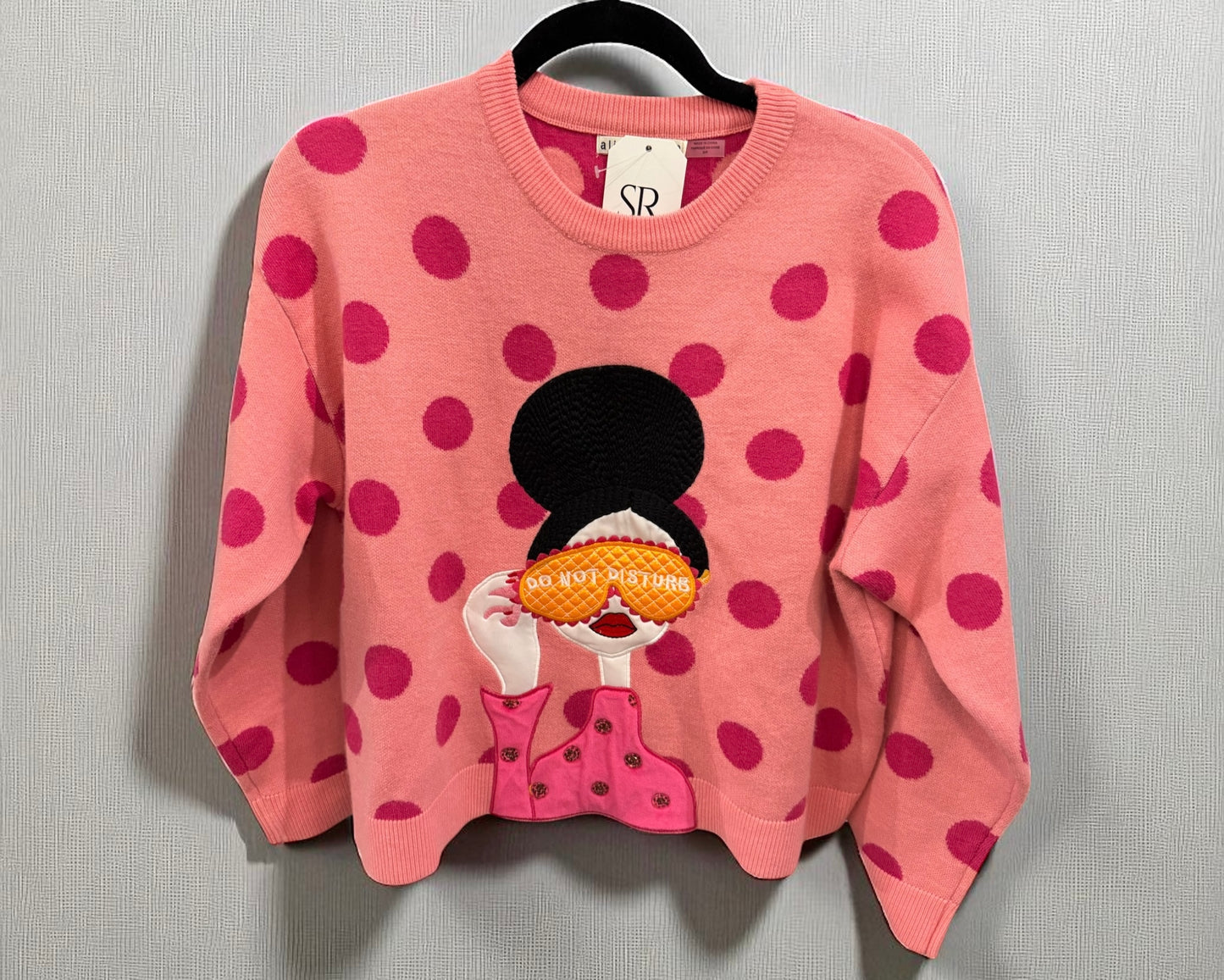 Alice + Olivia Do Not Disturb Sweater - Size S