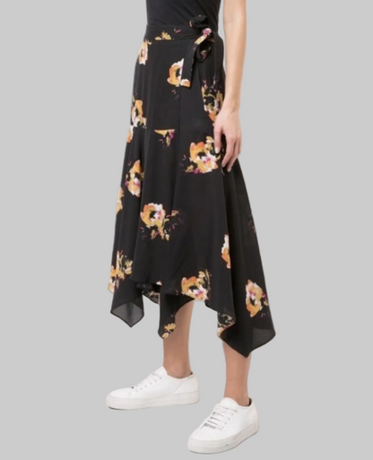 A.L.C. Floral Wrap Skirt - Size 8