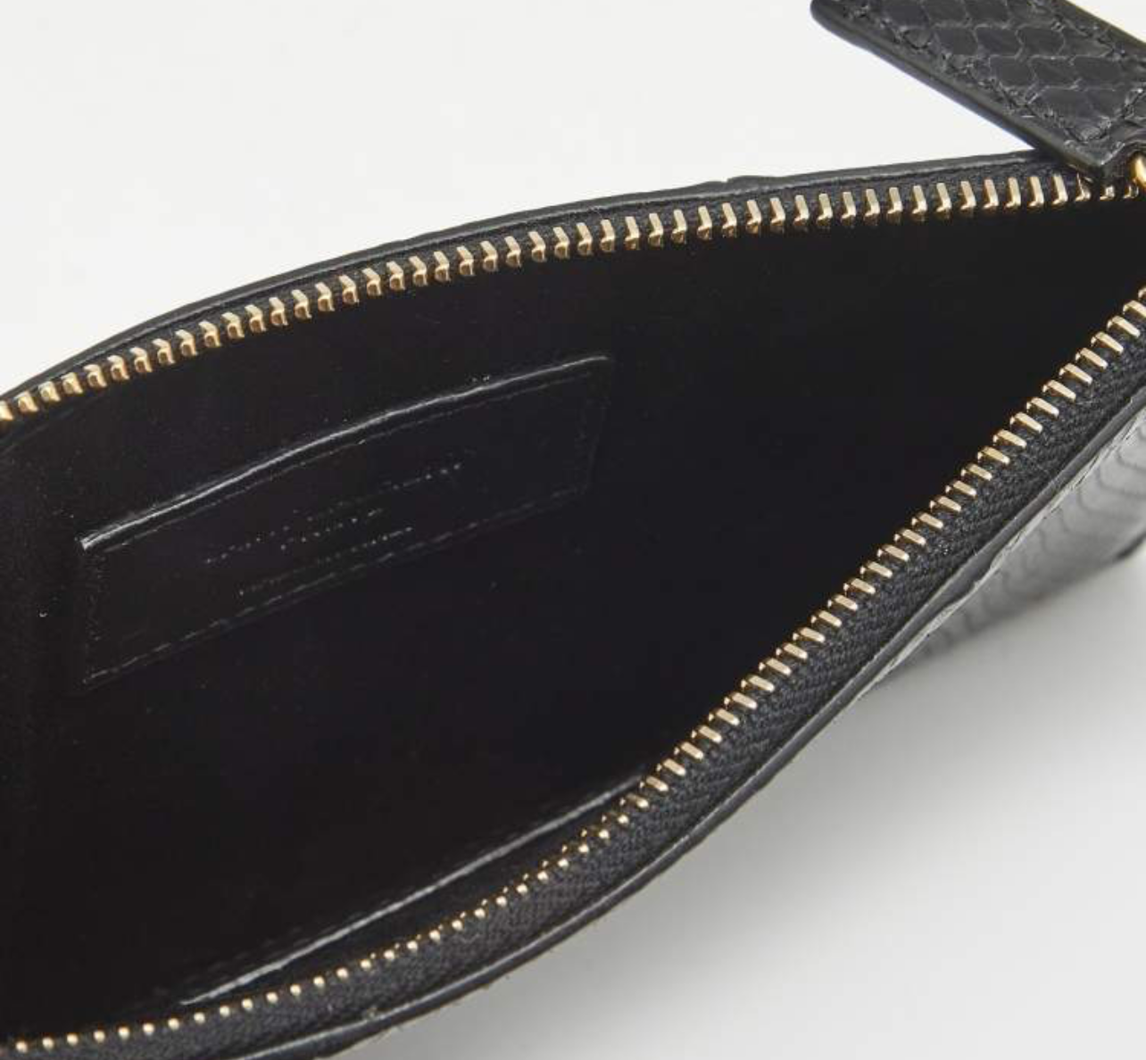 SAINT LAURENT Ayers Watersnake Leather Chain Pouch
