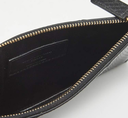 SAINT LAURENT Ayers Watersnake Leather Chain Pouch
