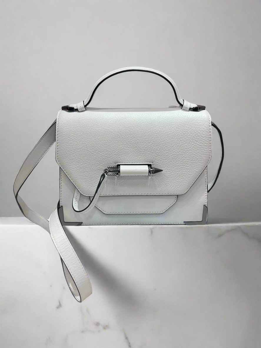 Mackage White Keeley Crossbody Bag