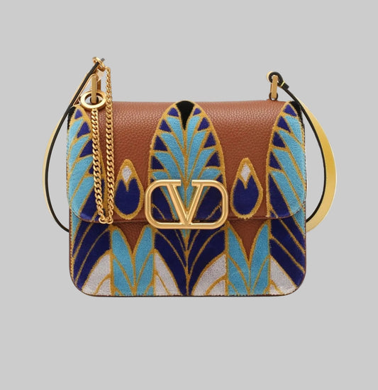 VALENTINO GARAVANI Vsling Velvet Shoulder Bag