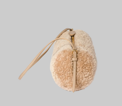 MIU MIU Shearling Pouch Shoulder Bag