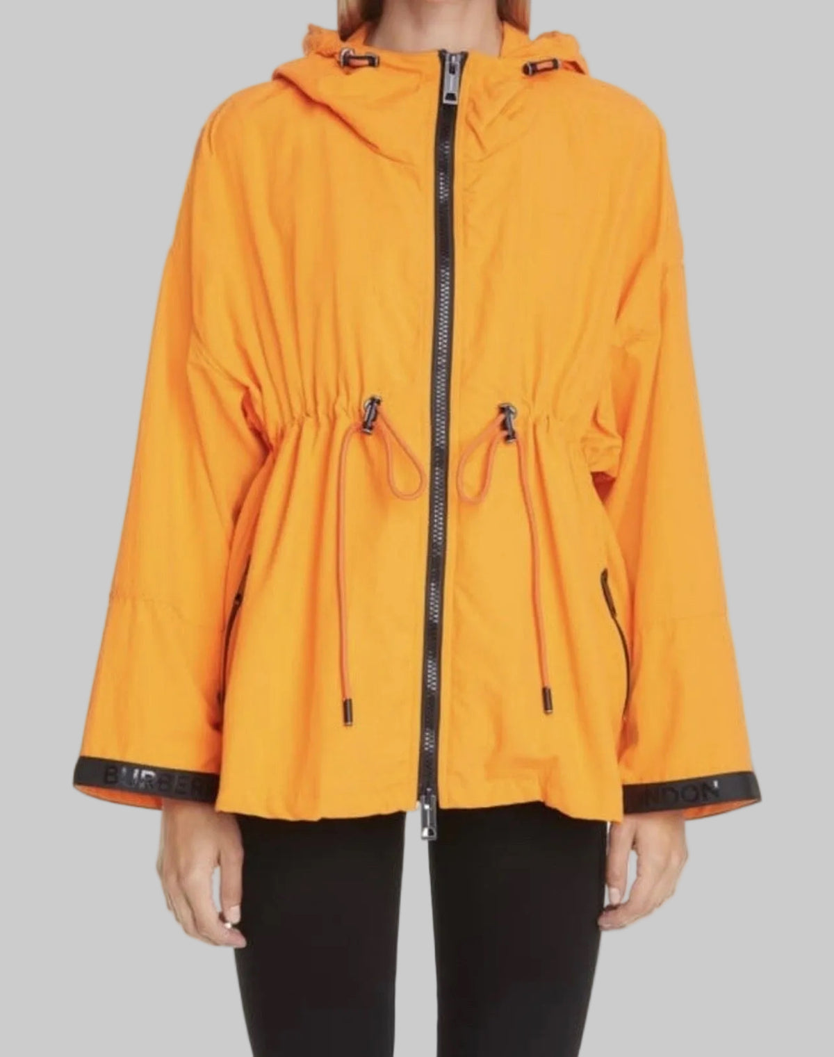 NEW* BURBERRY Orange Windbreaker Jacket - Size 4