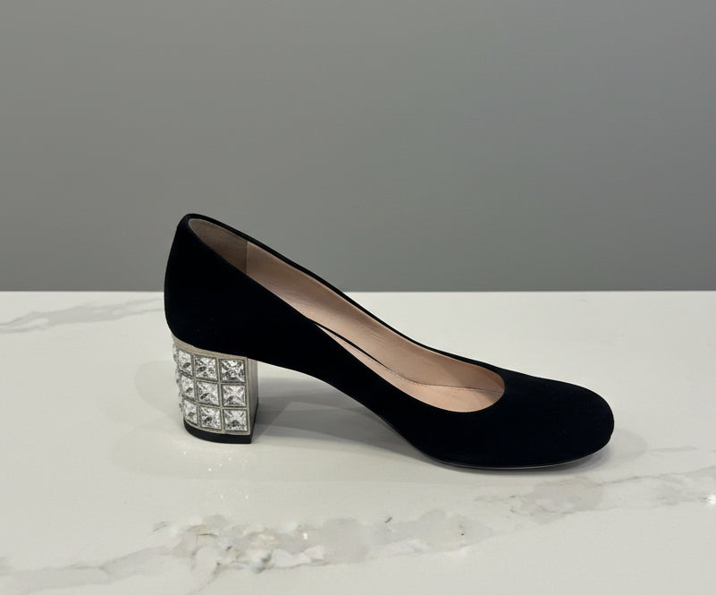MIU MIU Crystal Heels - Size 36