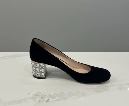 MIU MIU Crystal Heels - Size 36