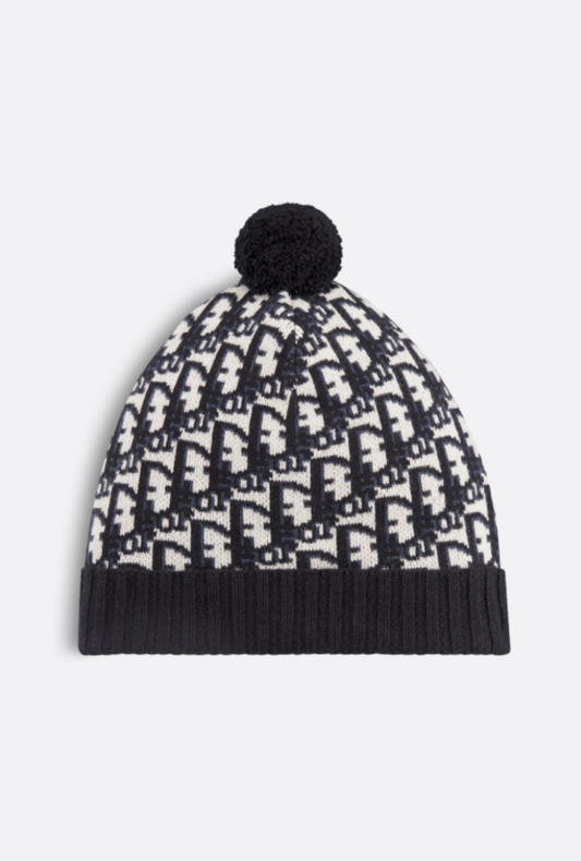 DIOR Oblique Pom Pom Toque