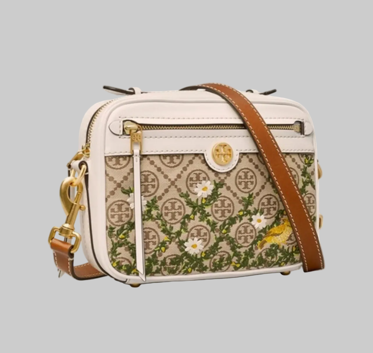 TORY BURCH Embroidered Crossbody Camera Bag