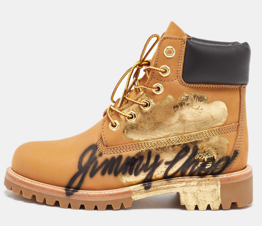 Jimmy Choo X Timberland Graffiti Logo Ankle Boots - Size 8
