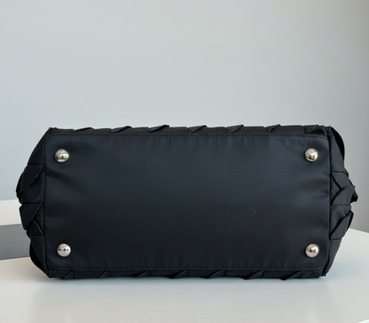 PRADA Tessuto Ruffle Top Handle