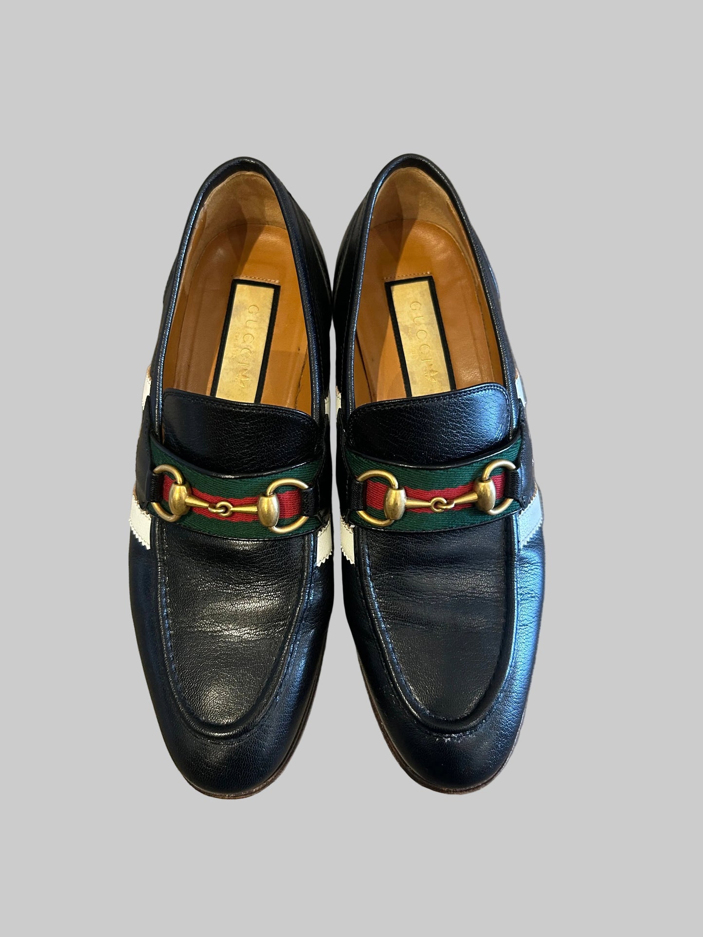 GUCCI X ADIDAS Horse-bit Loafers - Size 38