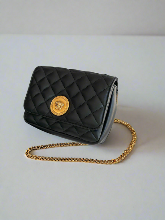 VERSACE Medusa Quilted Crossbody