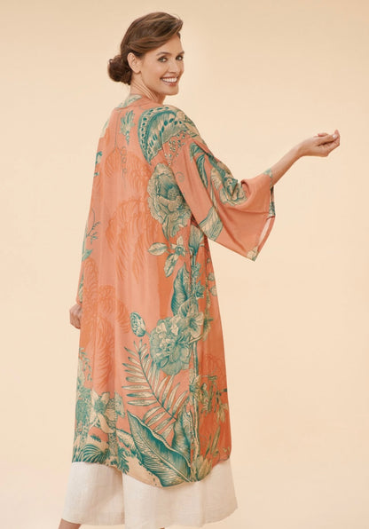 Floral Jungle Kimono Gown in Petal - O/S