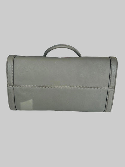 ALEXANDER MCQUEEN Grey Skull Padlock Bag