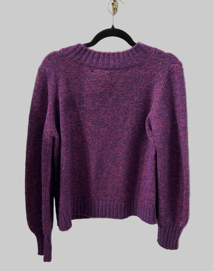 XIRENA Puff Sleeve Crew Neck Sweater - Size M