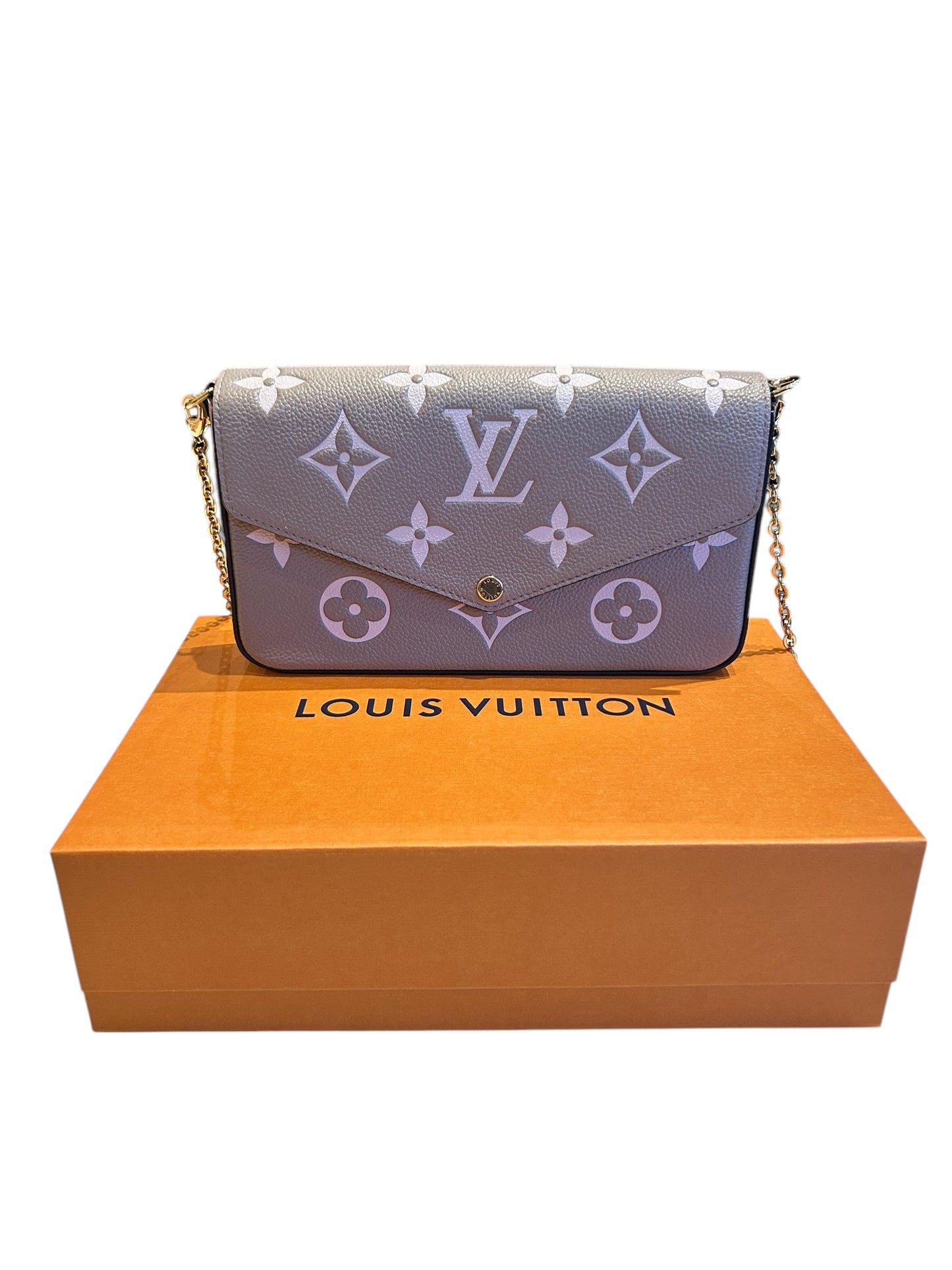 LOUIS VUITTON Félicie Pochette Dove Cream