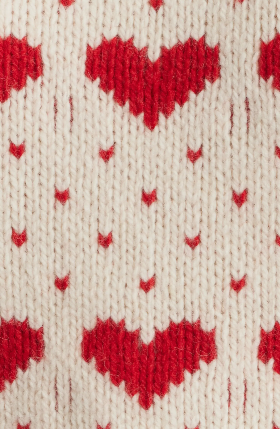 NEW* THE GREAT The Intarsia Heart Wool Blend Sweater - Size L