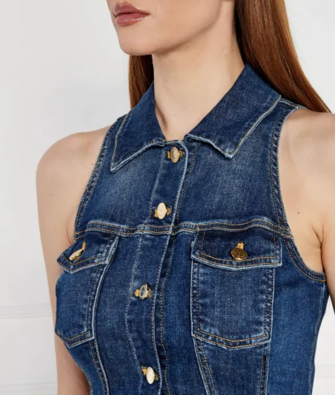 ELISABETTA FRANCHI Denim Dress - Size s