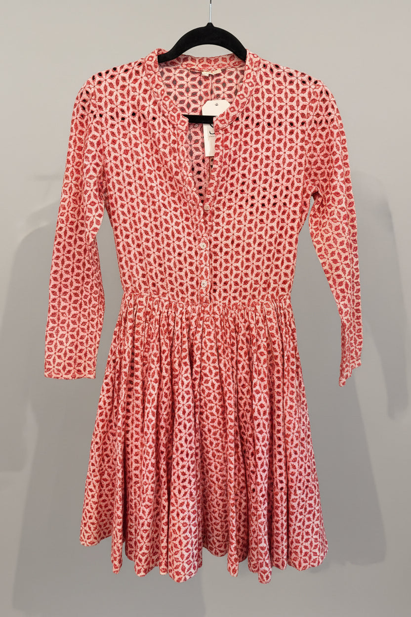 MAJE eyelet mini dress - size xs