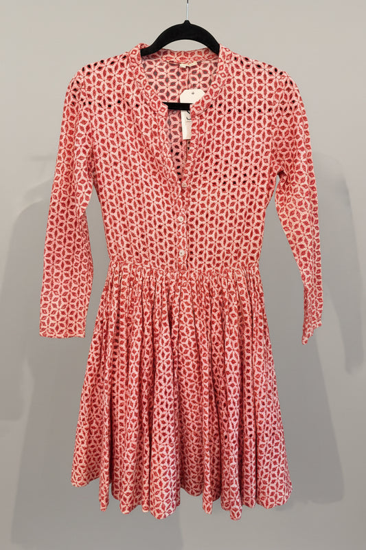 MAJE eyelet mini dress - size xs