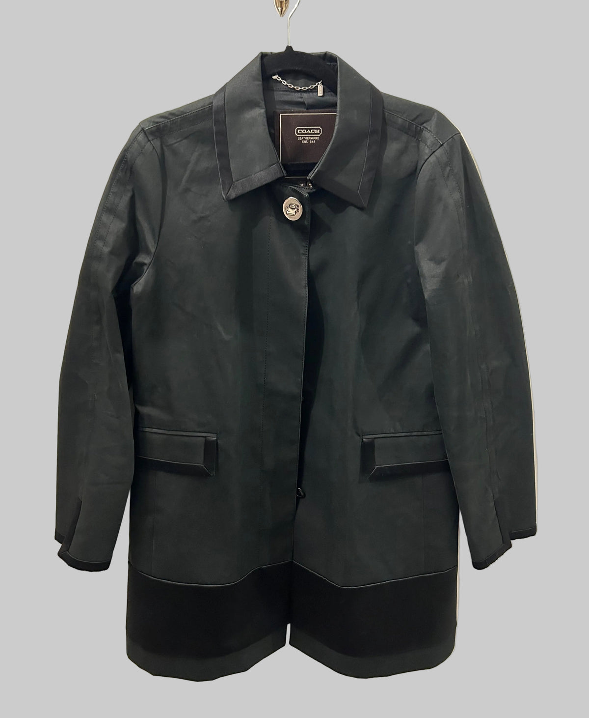 COACH Black Coat - Size 12