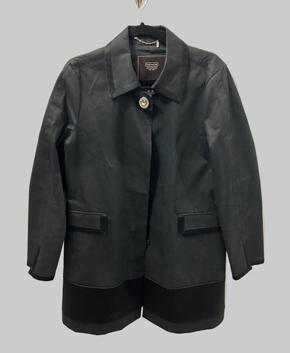 COACH Black Coat - Size 12