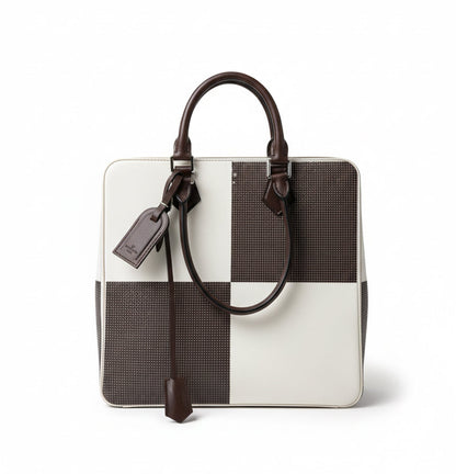 LOUIS VUITTON Sequin Veau Dakota Damier Optic Cuir GM