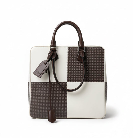 LOUIS VUITTON Sequin Veau Dakota Damier Optic Cuir GM