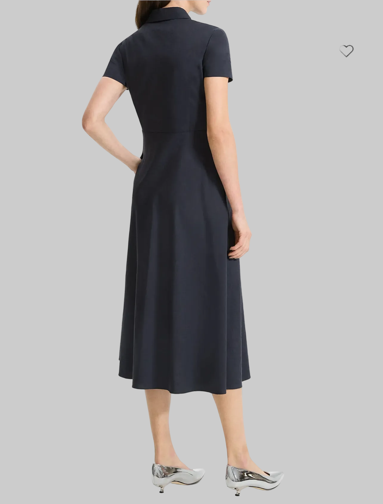 THEORY Black Linen Dress - Size 4