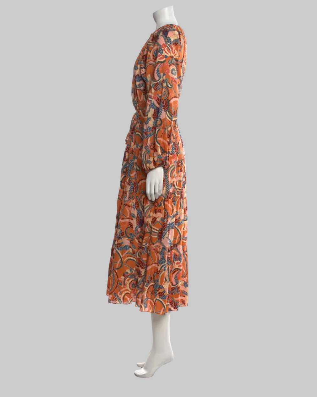 A.L.C. Leaf Print Maxi Dress - Size 2