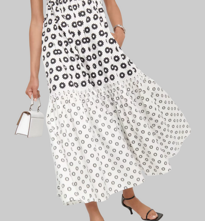 TORY BURCH Printed Floral Cotton Midi Dress - Size 12