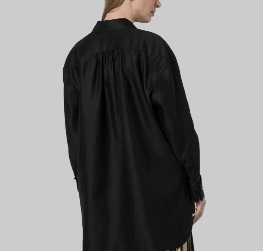 MAX MARA Marea Tuxedo Style Shirt - Size L