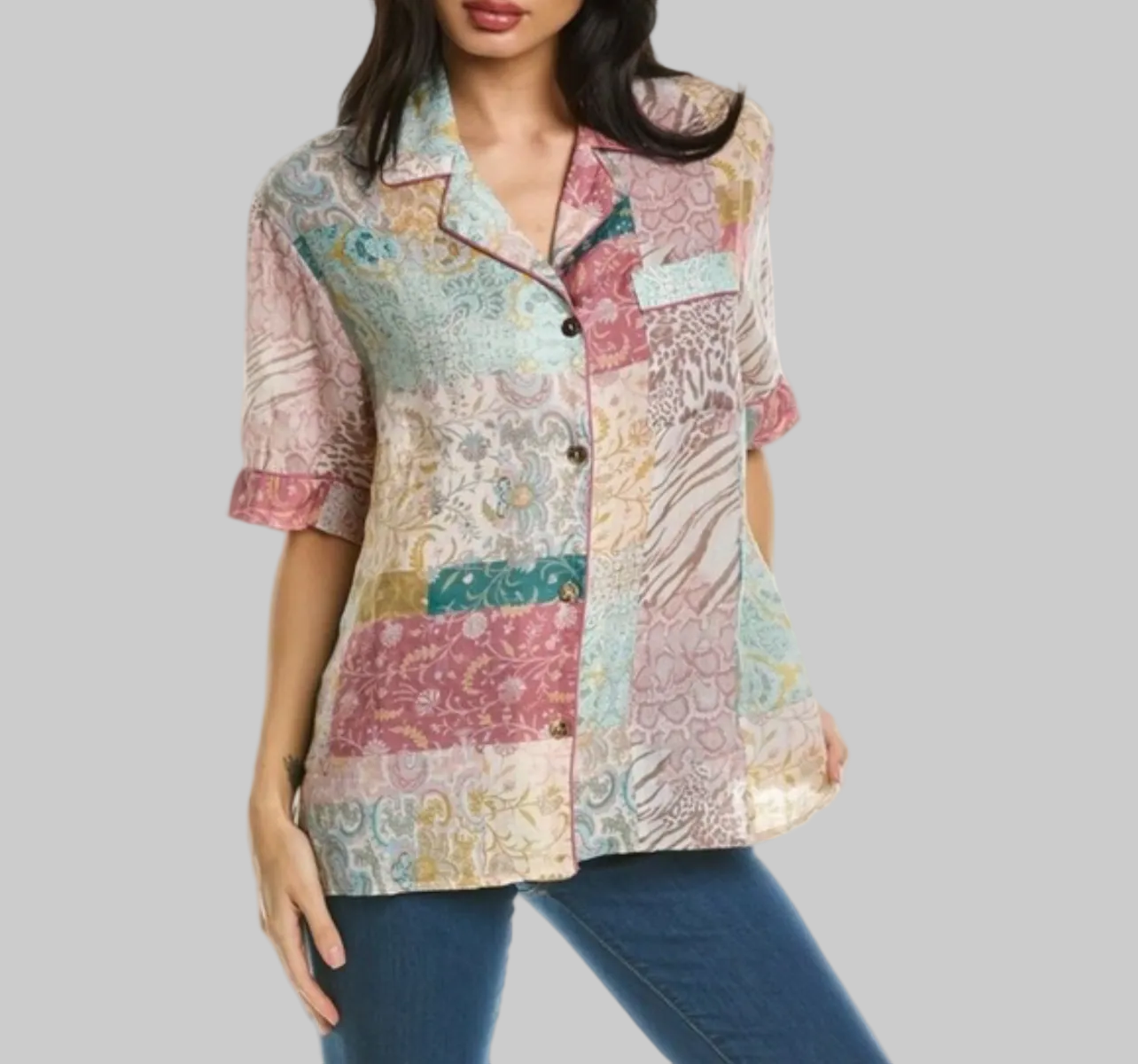 NEW* JOHHNY WAS Marseille Garden Resort Shirt - Size L
