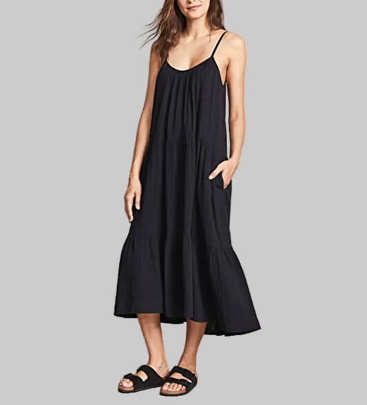 NEW* XIRENA Ali Cotton Gauze Midi Dress - Size xs