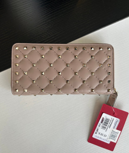 NEW* VALENTINO Rockstud Zip Wallet