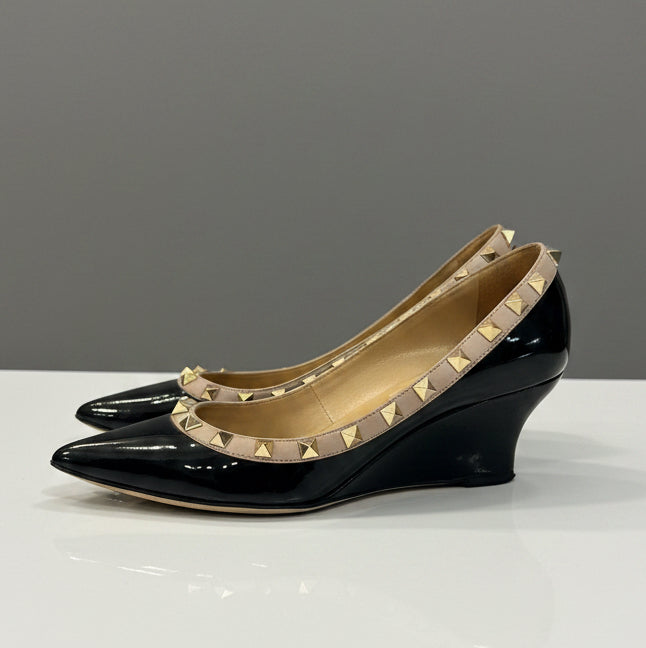 VALENTINO Rockstud Wedges Size 36.5