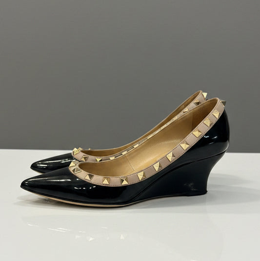 VALENTINO Rockstud Wedges Size 36.5