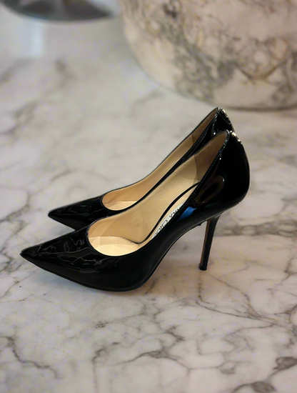 JIMMY CHOO Love Patent Pumps - Size 35