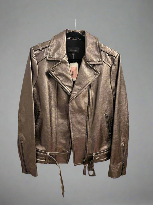 MACKAGE Metallic Leather Jacket - Size L