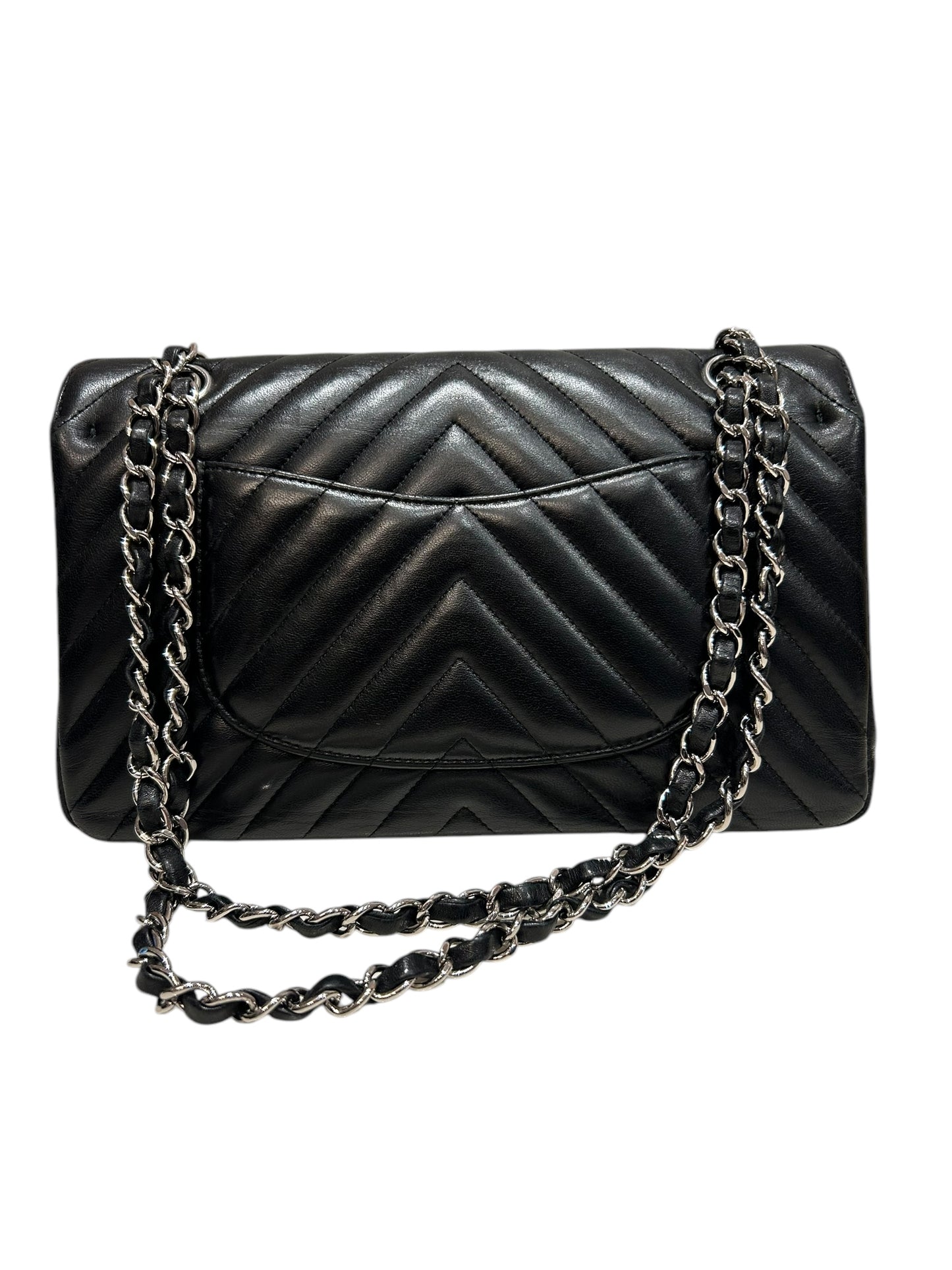 CHANEL Medium Chevron Double Flap