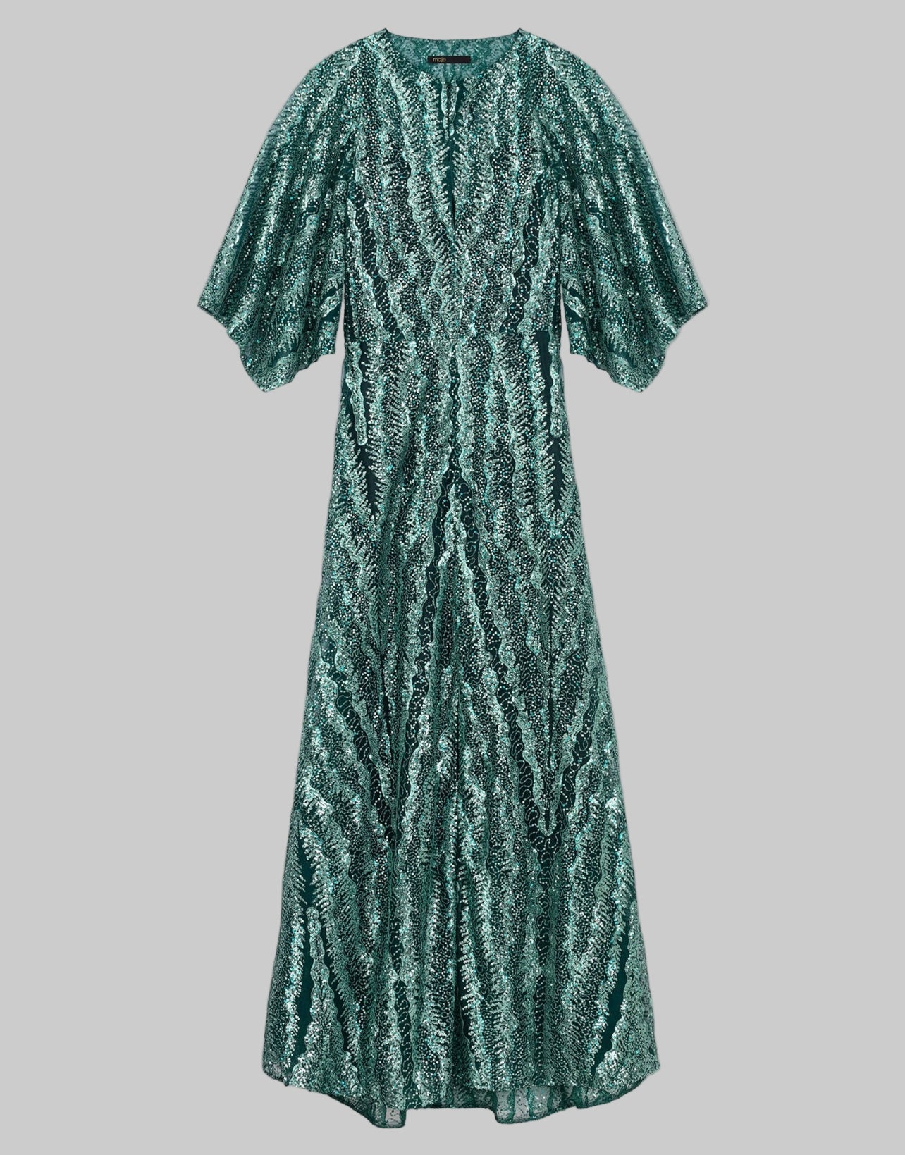 NEW*MAJE Rilousa Sequin Maxi Dress - Size 38