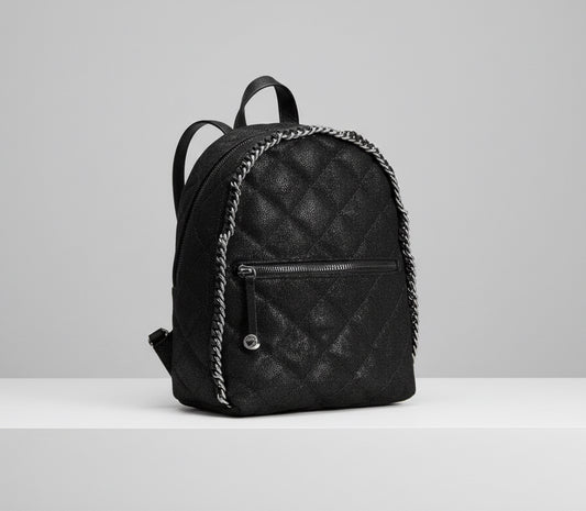STELLA MCCARTNEY Shaggy Deer Quilted Mini Fallabella Backpack