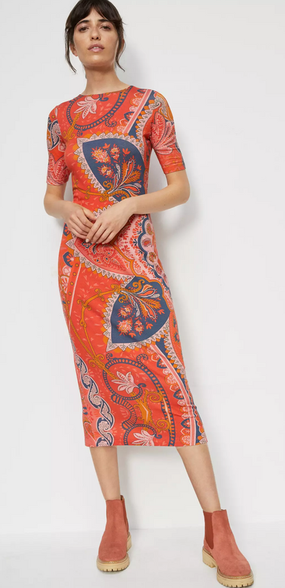 FARM RIO Knit Midi Dress - Size XL