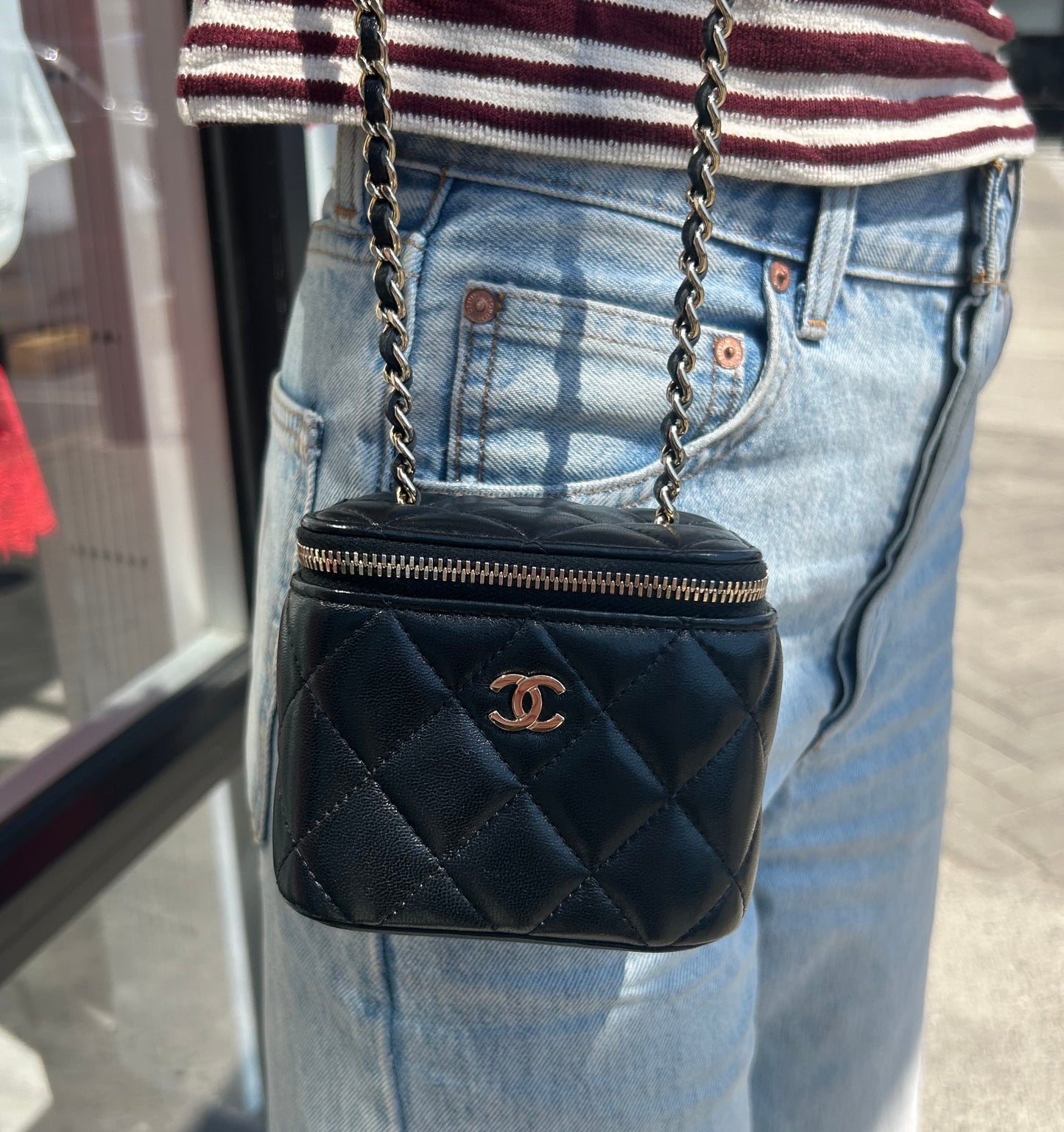 CHANEL Quilted Mini Vanity Crossbody