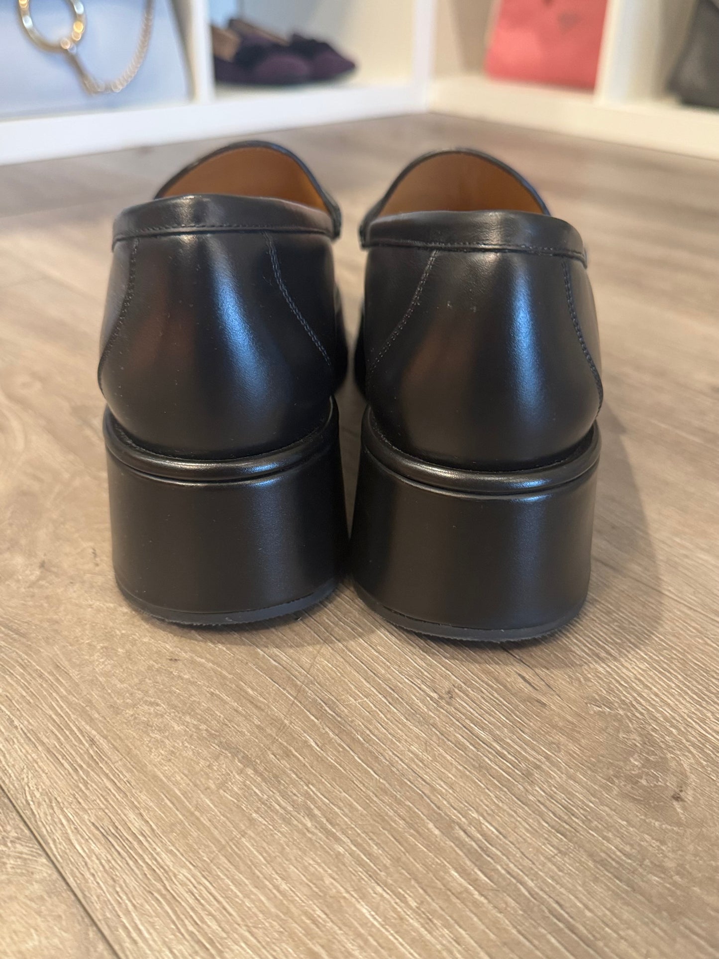 GUCCI Horsebit Wedge Loafer - Size 40