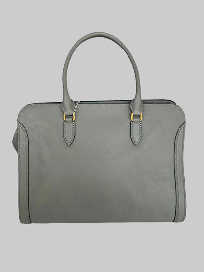 ALEXANDER MCQUEEN Grey Skull Padlock Bag