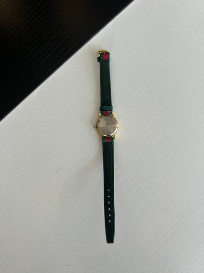 GUCCI Vintage Red & Green Stripe Watch - Size xs