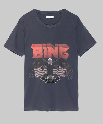 ANINE BING Graphic T-Shirt - Size xs