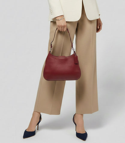 COACH Red Vintage Leather Shoulder Bag