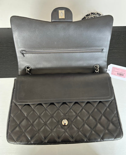 CHANEL 2012 Quilted Lambskin Maxi Double Flap